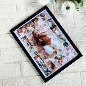 Personalized Baby All Months Collage Photo Frame – Multi-Photo Growth Mosaic Frame