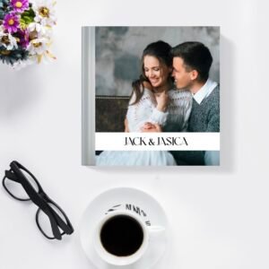 Personalized Premium Couple & Wedding Photo Book | Custom Square Album