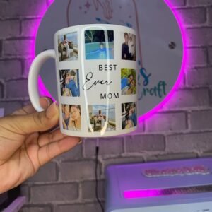 Personalized Best Mom Ever Photo Collage Ceramic Mug – Custom Mother’s Day Gift Mug