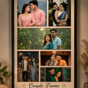 Personalized 6-Photo "Couple Frame" Collage