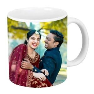 Personalized Couple Photo Ceramic Coffee Mug – Custom Anniversary & Valentine’s Gift Mug