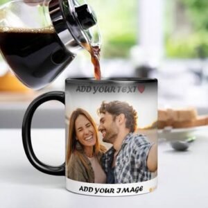 Personalized Magic Color Changing Ceramic Coffee Mug – Custom Heat Sensitive Photo Mug