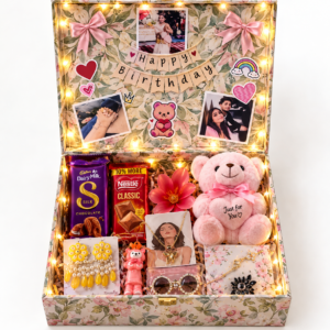 Personalized Birthday Surprise Box with Teddy