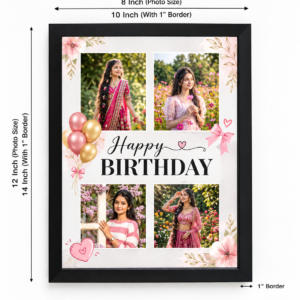 Personalized Birthday Photo Frame for Girls